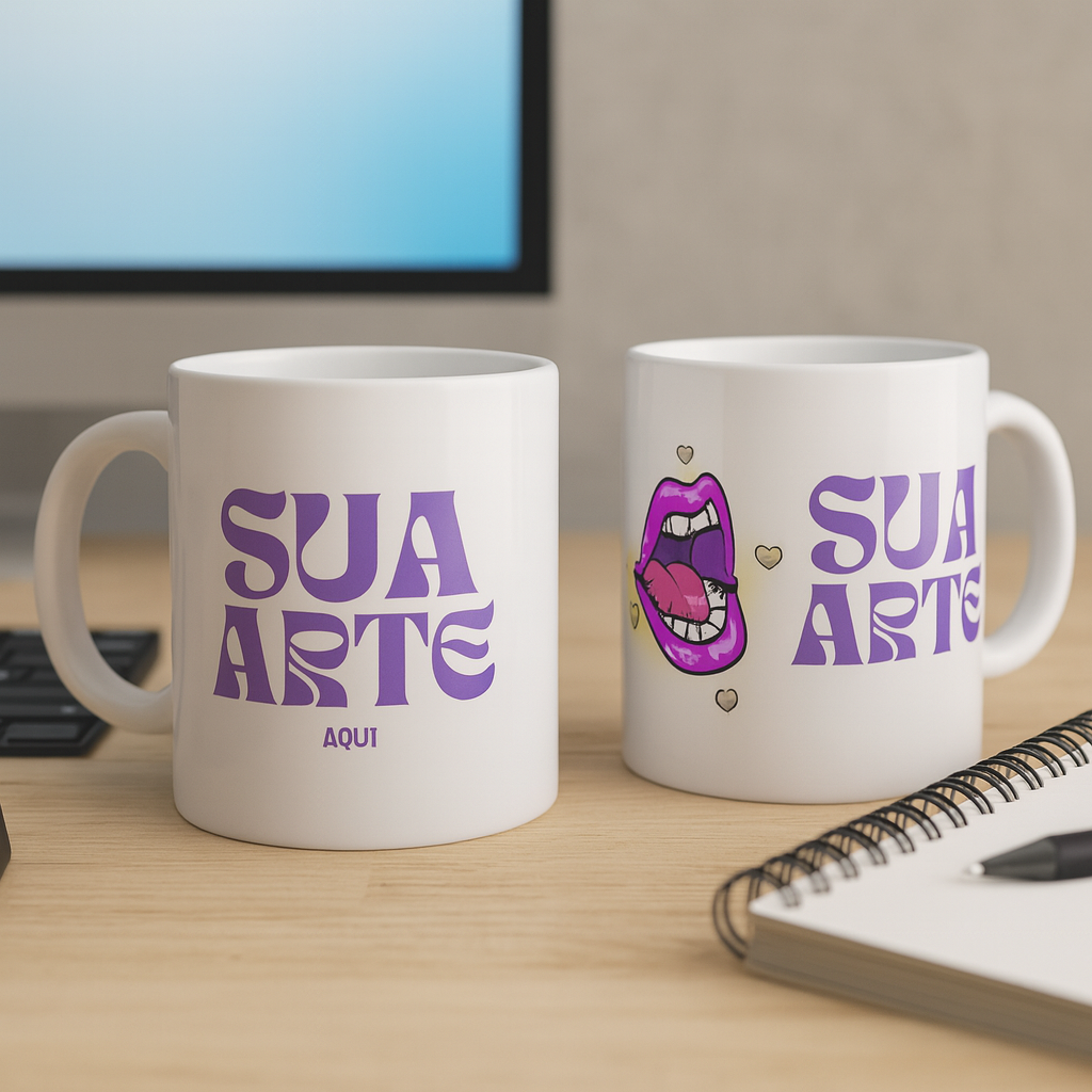 Canecas de cerâmica personalizadas pela Ocamelo